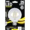 Feit Electric Feit G25 E26 (Medium) LED Bulb Soft White 25 Watt Equivalence 1 pk BPG2525/927CAFR - alternate 1